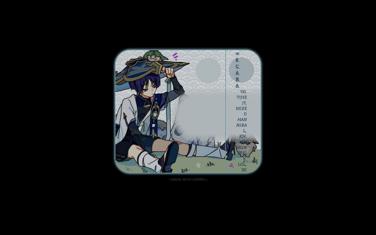 Carrd profile picture for @bloodshed